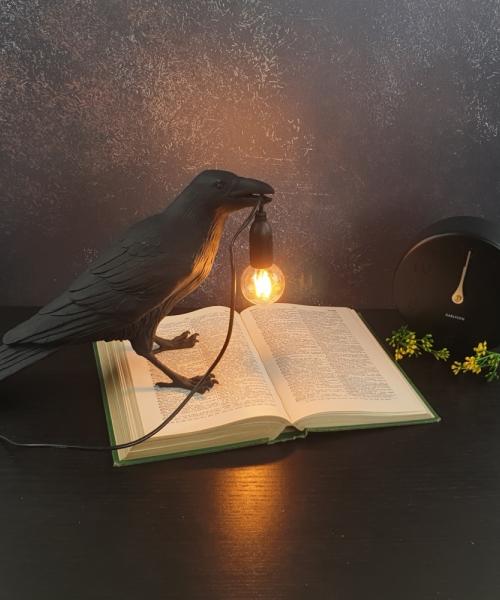 Seletti black standing bird light The Urban Lighting Collection